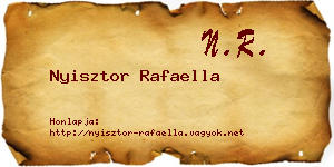 Nyisztor Rafaella névjegykártya